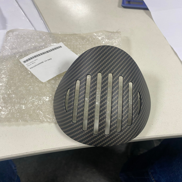 Royal Alloy  Decoration Plate Carbon Fibre Affect